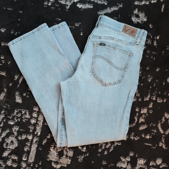 Lee Women's Light Blue Straight Leg Jeans - Picture 1 of 5